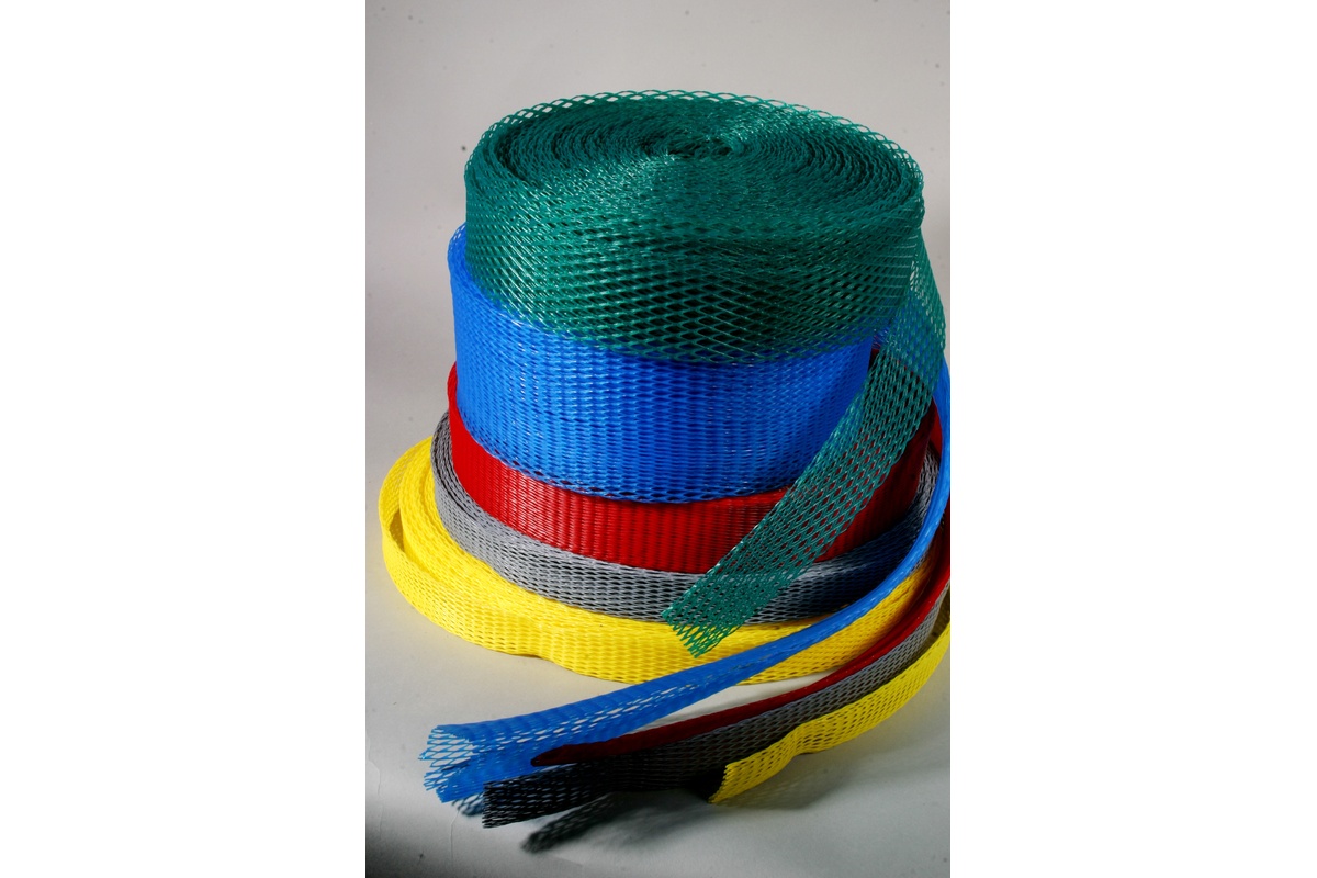 Plastic buisnet in dispenserdoos blauw - 15-25mm x 200m