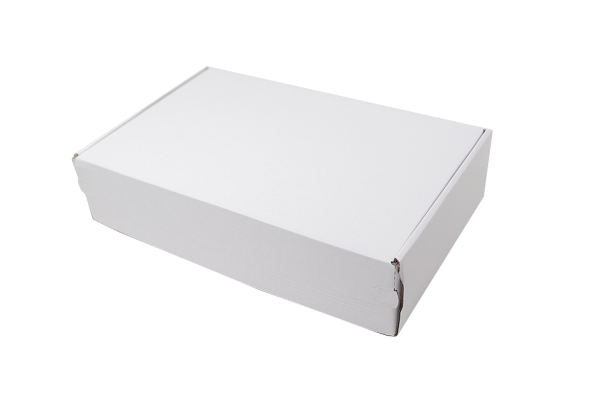 Postdoos wit met plak- en afscheurstrip - 290 x 185 x 70mm