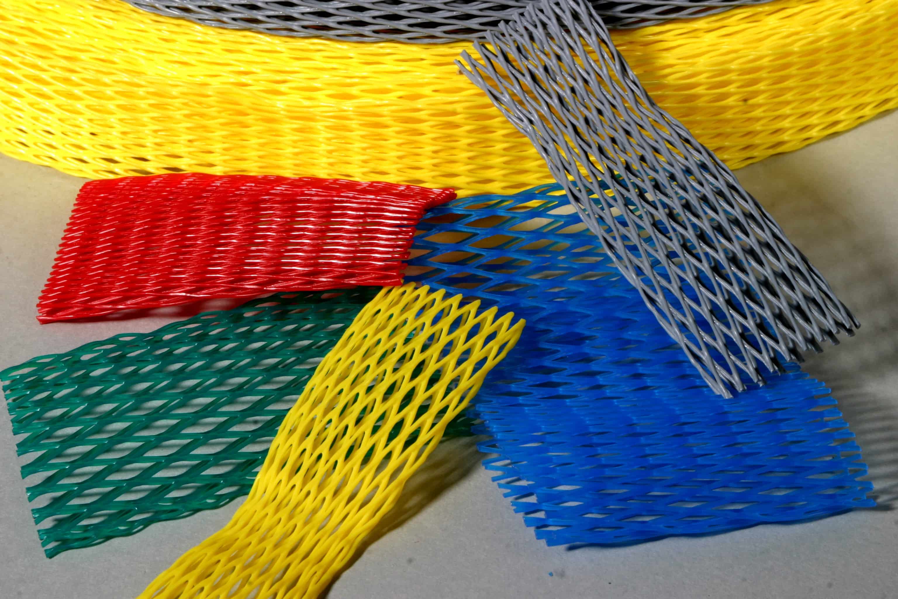 Plastic buisnet in dispenserdoos blauw - 15-25mm x 200m