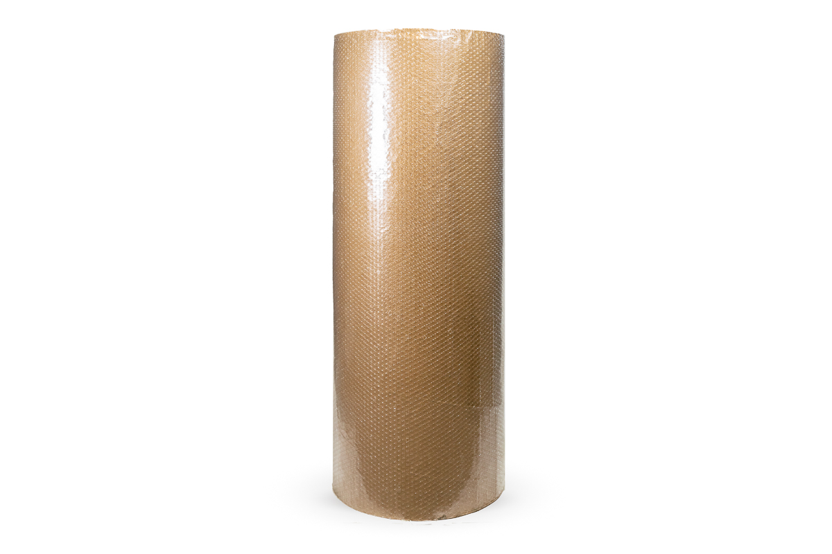 Noppenfolie met kraftpapier - 120cm x 50m x 75my