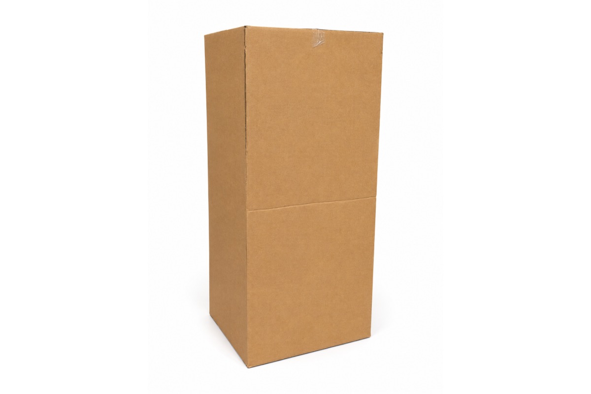 Kartonnen garderobe dozen - 493 x 493 x 1180mm + Metalen roede 