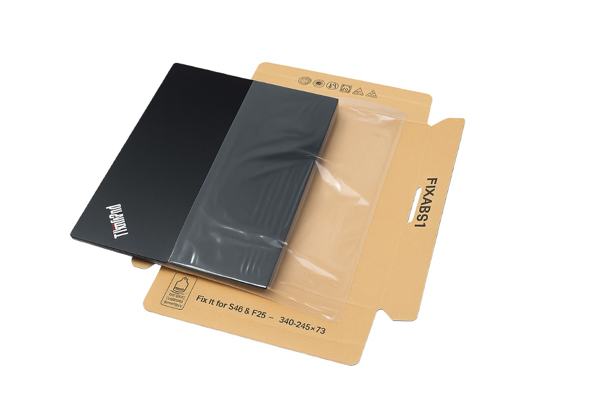 Verzendbox + plakstrip + fixeer tray - 250 x 80 x 353mm 