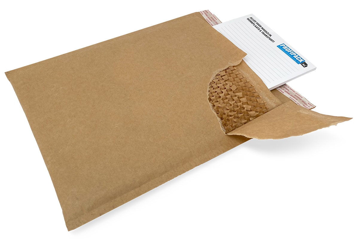 Jifbag papieren honingraat enveloppen -  300 x 350mm + 40mm (100st)