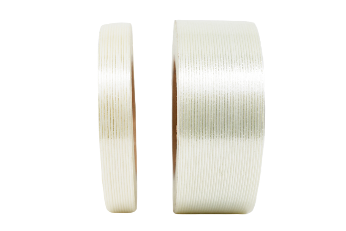 Lengte versterkte tape transparant - 50mm x 50m
