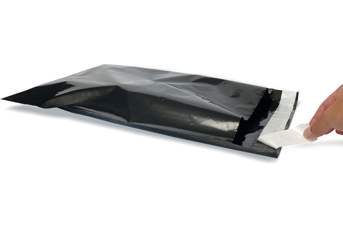 Coex verzendzakken zwart - 340 x 430mm (100 st)