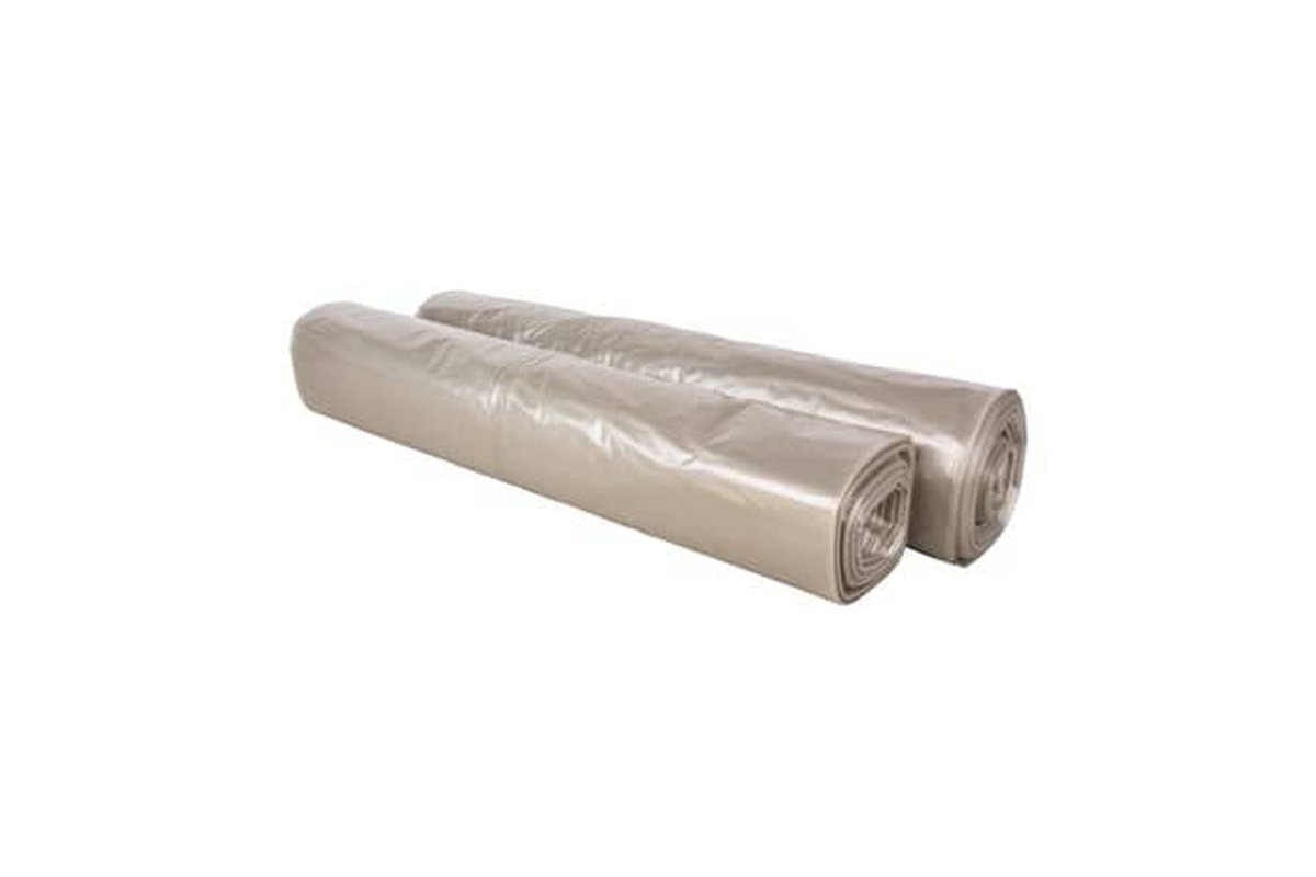 HDPE afvalzakken transparant 50L - 63 x 70cm x 12my (1.000 st)
