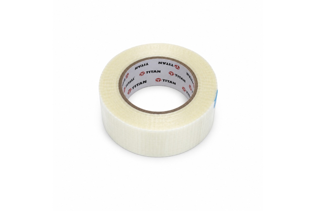 Kruislings versterkte tape transparant - 75mm x 50m