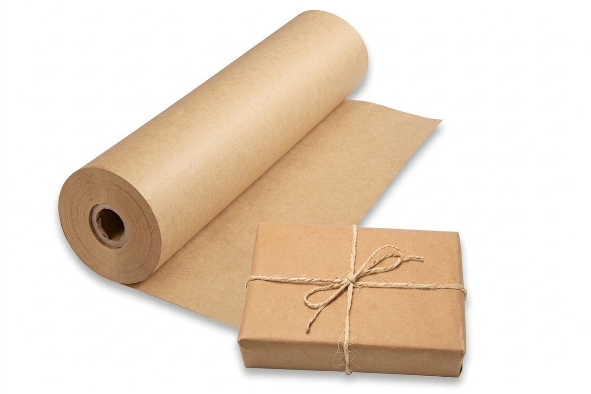 Natronkraft papier - 120cm x 275m x 70gr