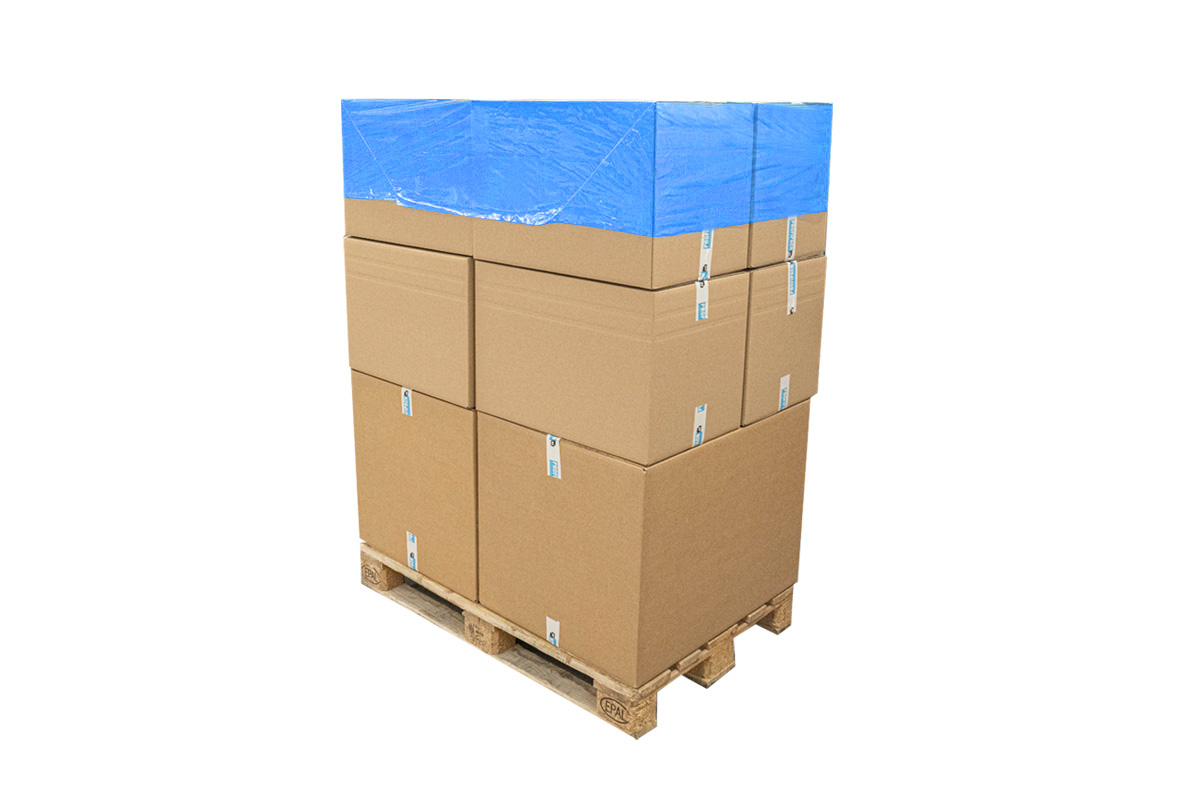 Pallet tophoezen blauw - 80 x 120 x 30cm x 50my (100st)