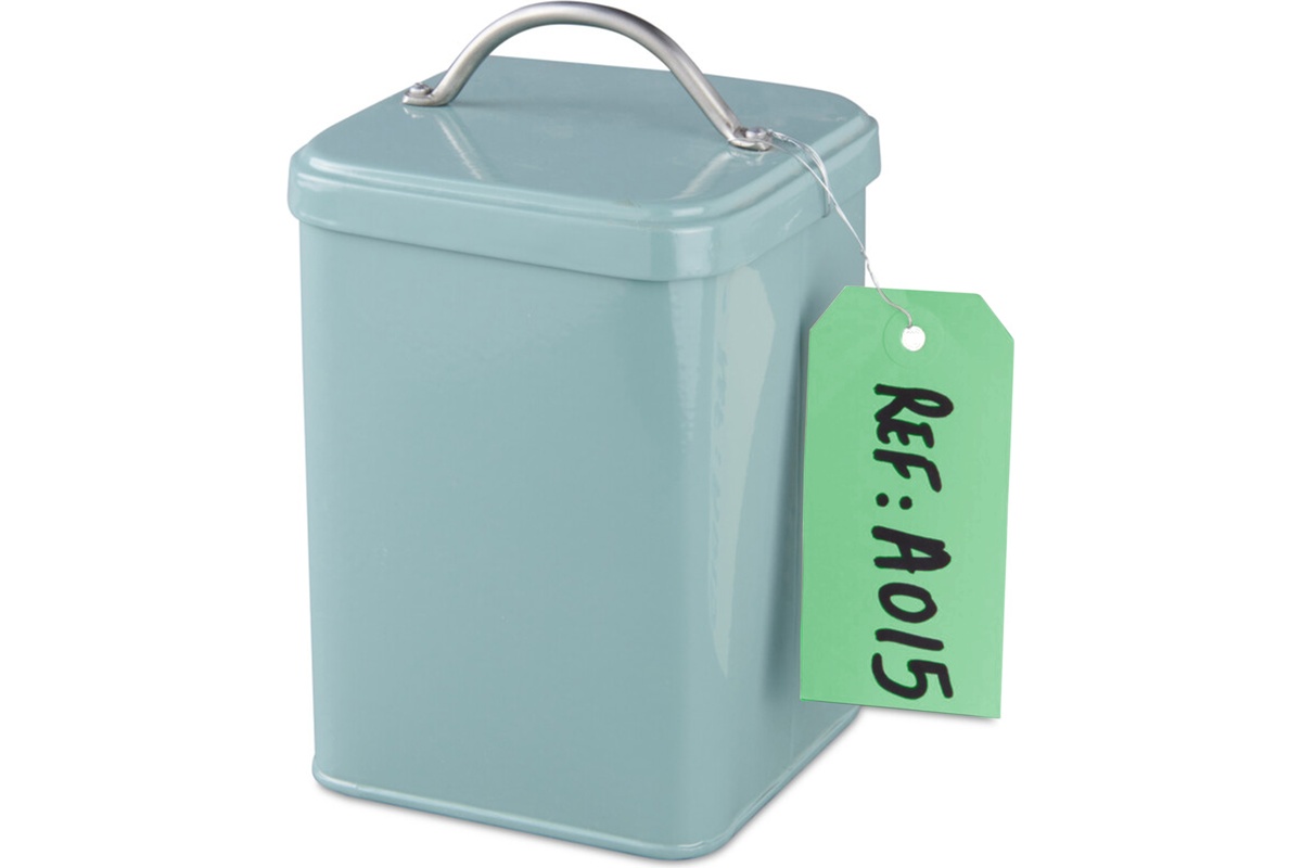 kartonnen labels met versterkt oogje groen - 60 x 120mm (1000 st)