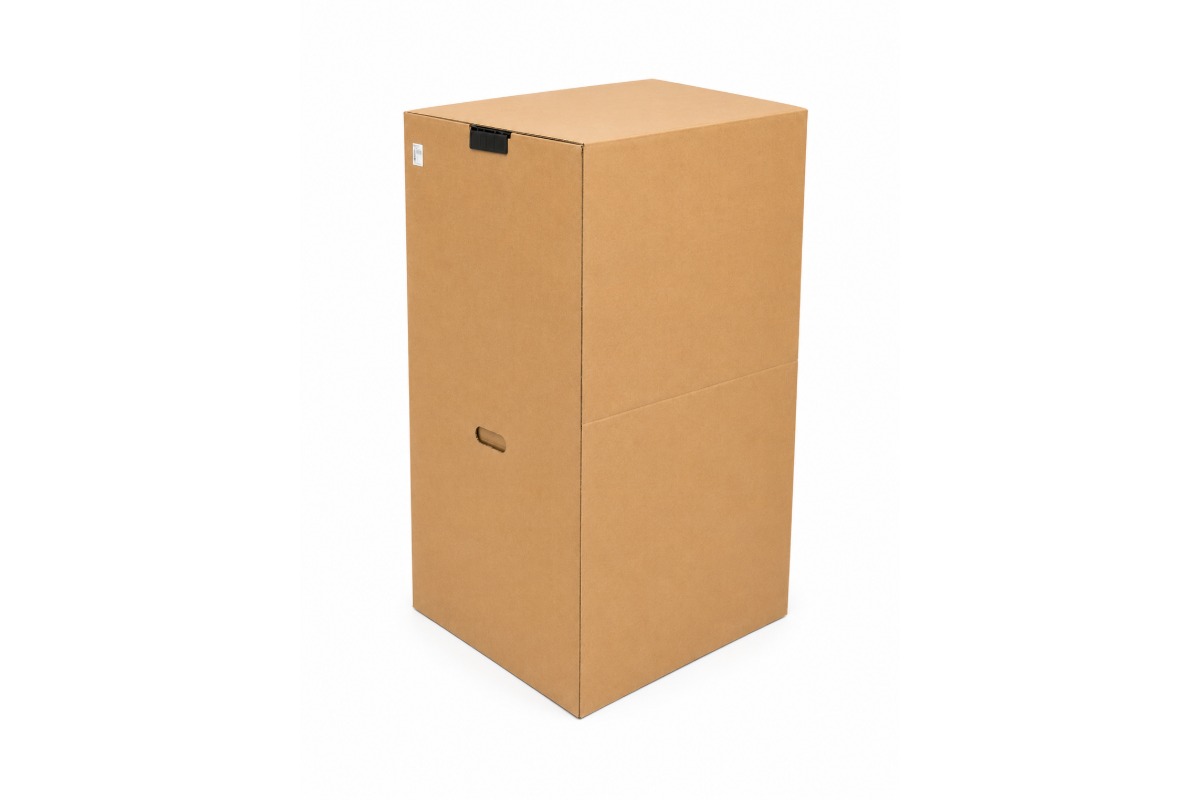 Kartonnen garderobe dozen + Metalen roede - 493 x 493 x 850mm