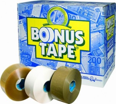 Bonus tape PP hotmelt transparant - 50mm x 200m
