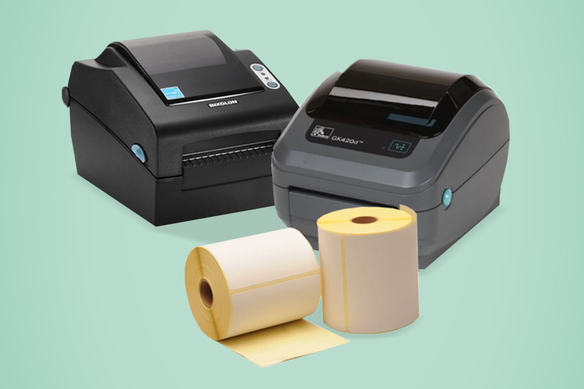 Etiketten printer