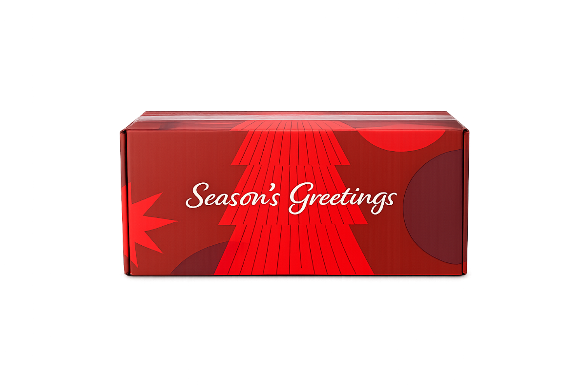 Kerstdoos "Seasons Greetings" - 490 x 390 x 150mm