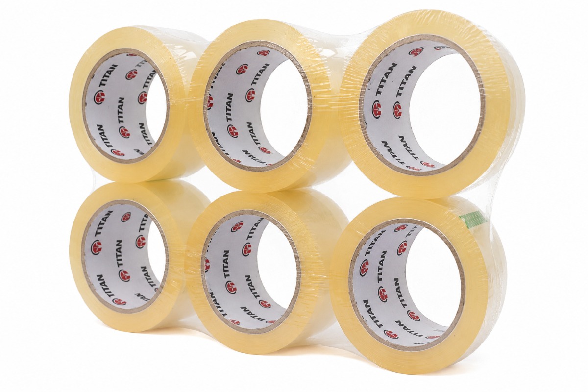 Titan High Tack tape transparant - 48mm x 66m x 35my