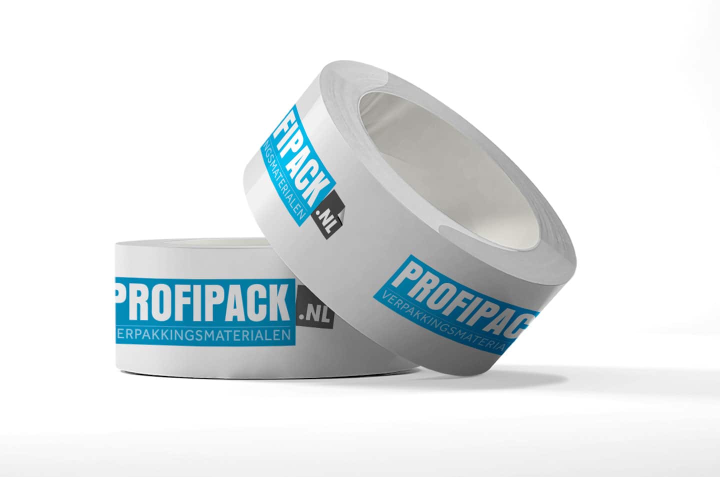 Bedrukte PVC tape - 50mm x 66m (2 kleuren)