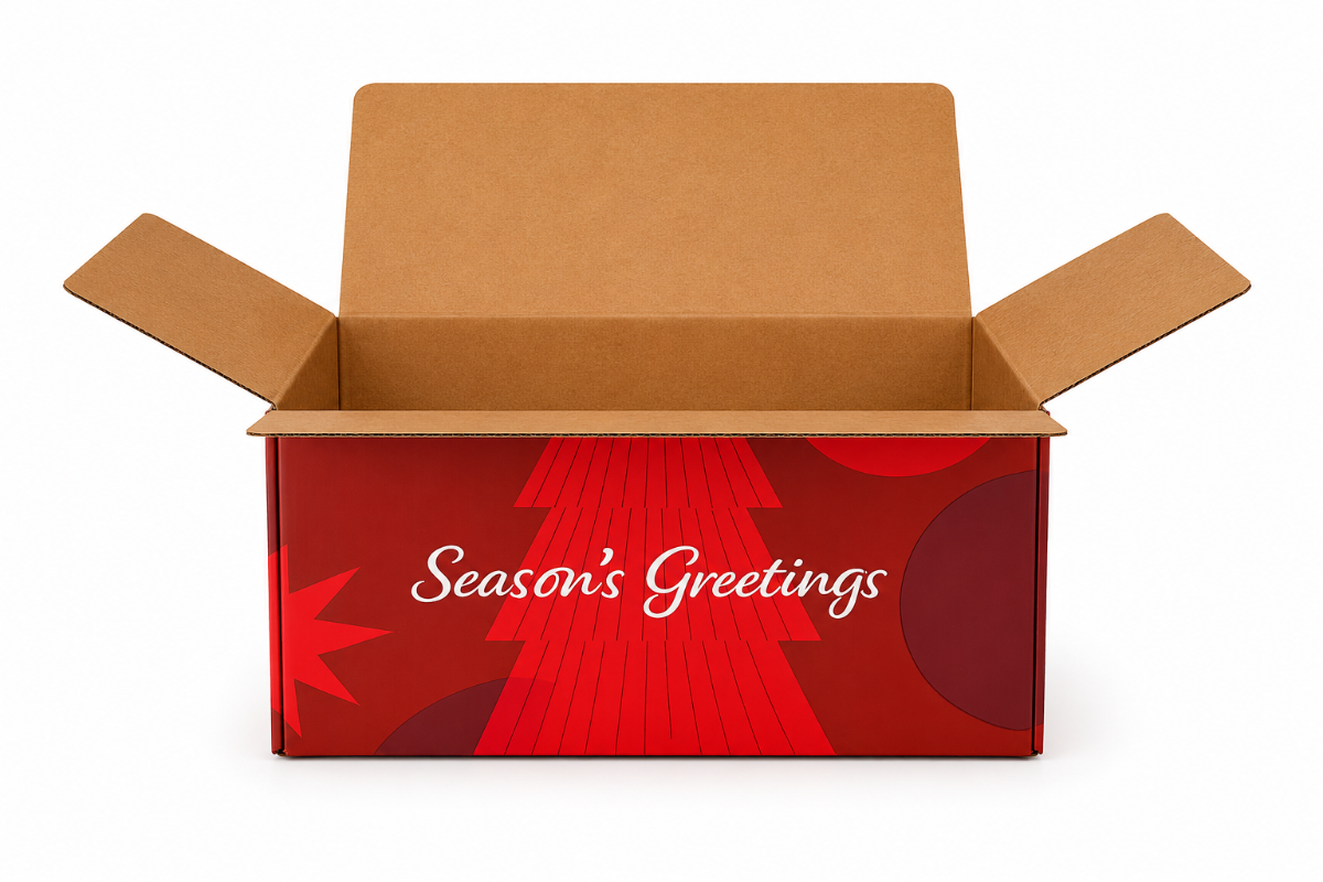Kerstdoos "Seasons Greetings" - 490 x 390 x 150mm