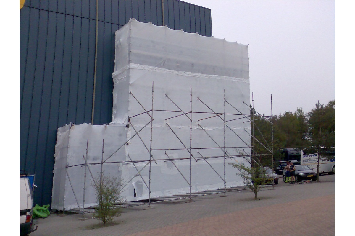 Krimpfolie wit NVO (steiger) - 400cm x 25m x 300my