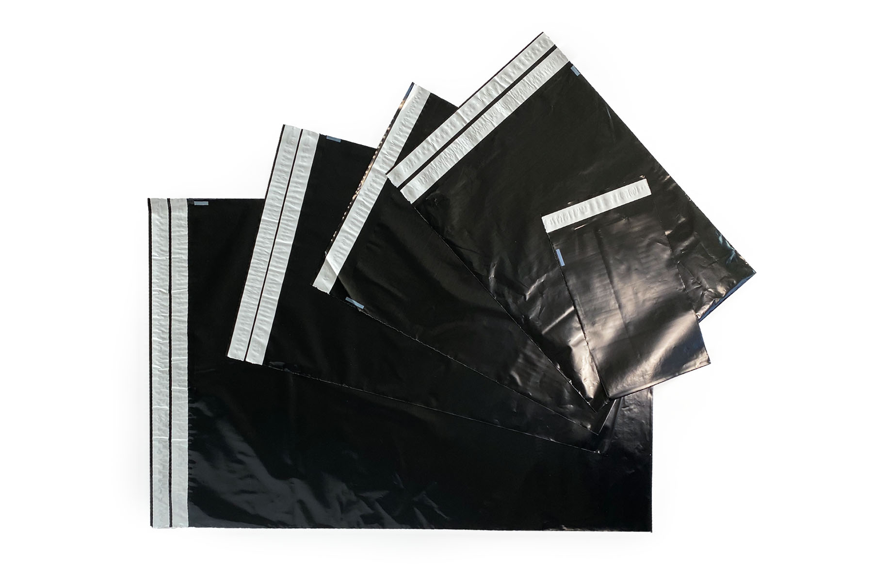 Coex verzendzakken zwart retour - 360 x 535mm (100 st)