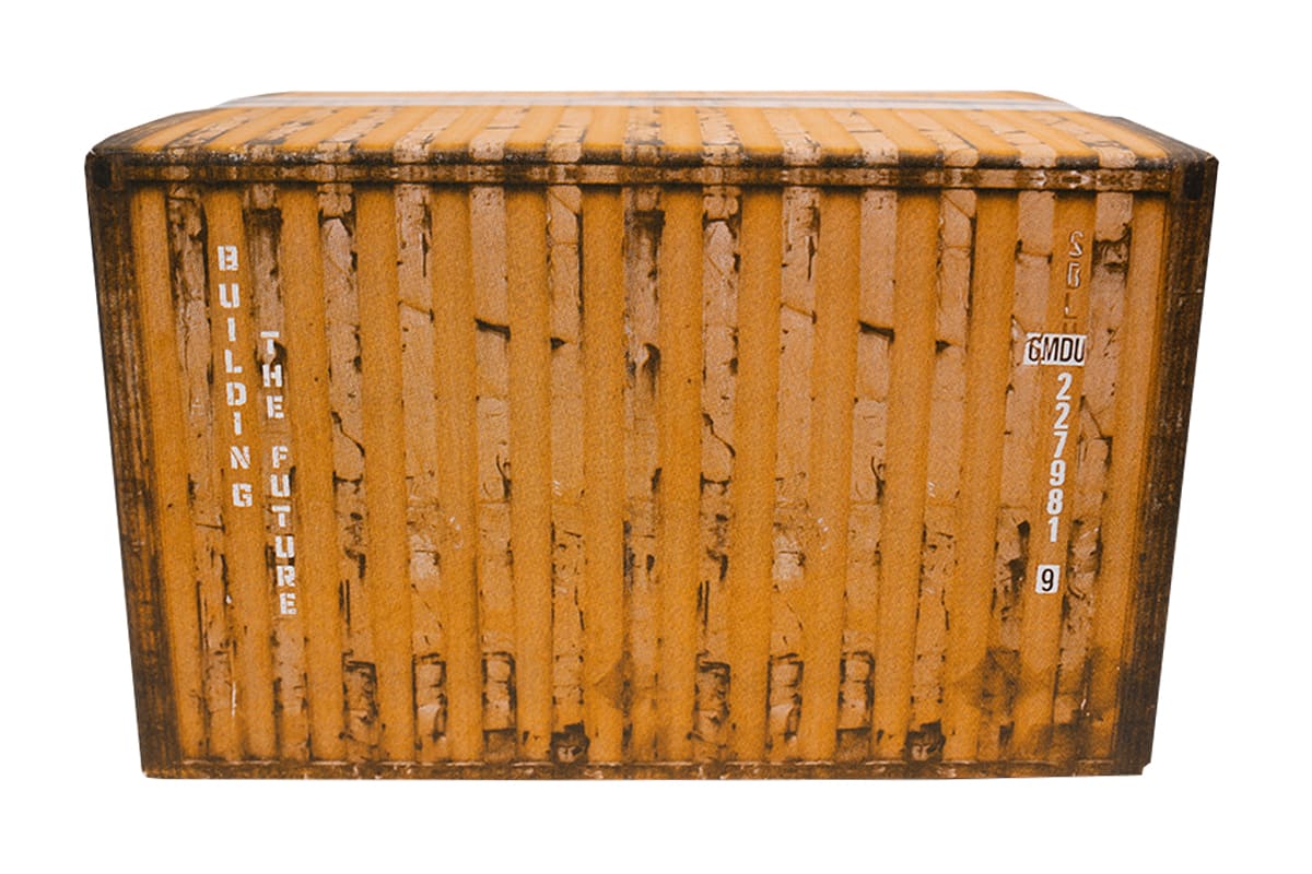 Containerdoos geel - 390 x 290 x 232mm