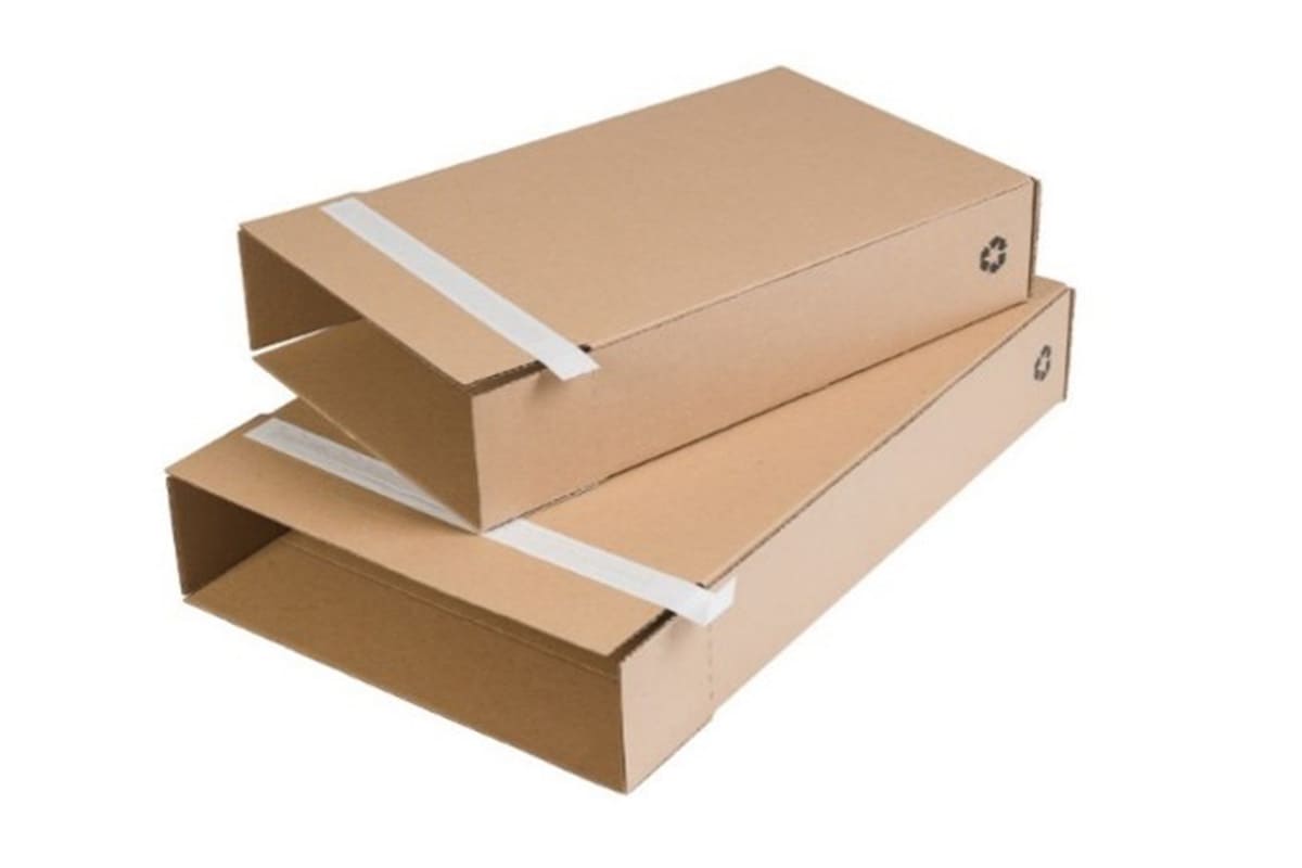 Verzendbox + plakstrip - 160 x 30 x 250 mm 