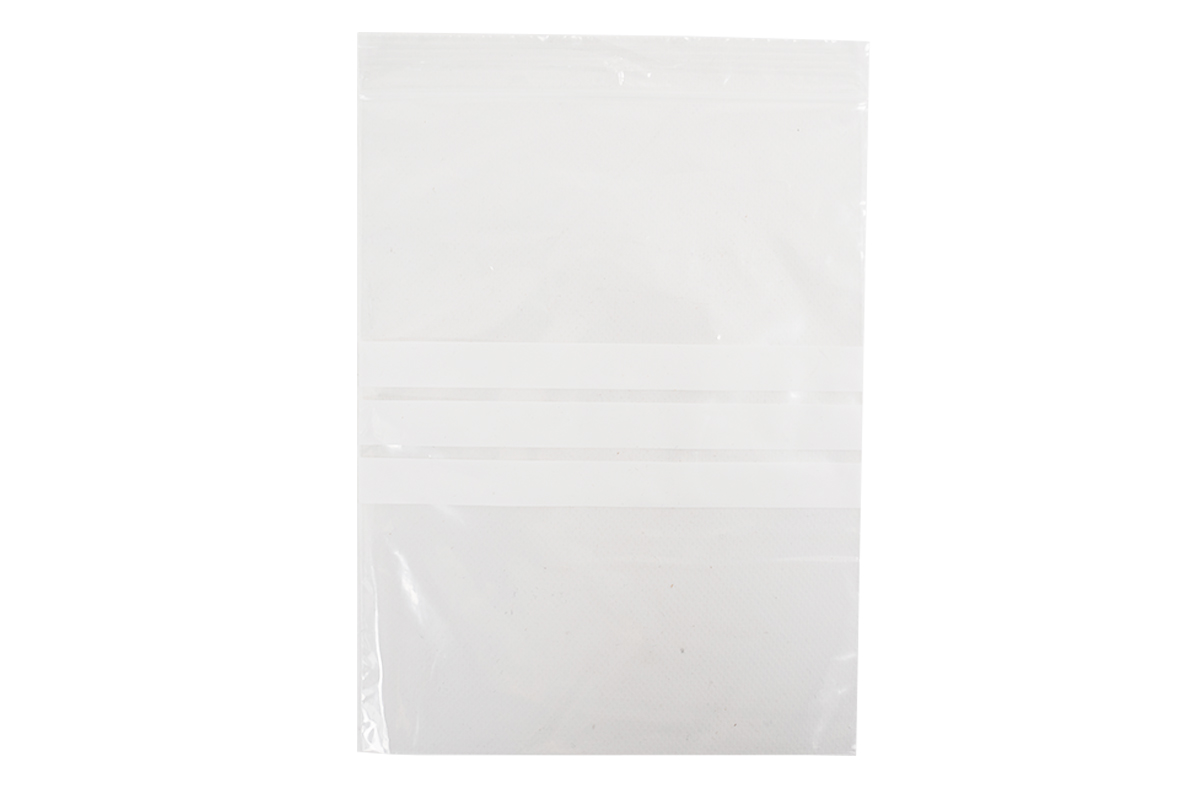 Gripzakken transparant met schrijfvlak - 250 x 350mm x 50my (1.000 st)