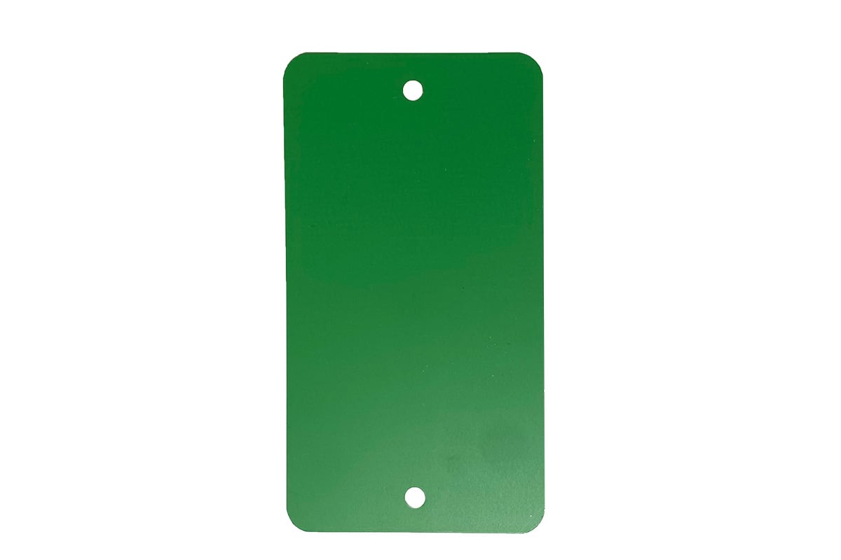 Metalen labels groen - 55 x 100mm (1.000 st) Metalen labels groen - 55 x 100mm (1.000 st)