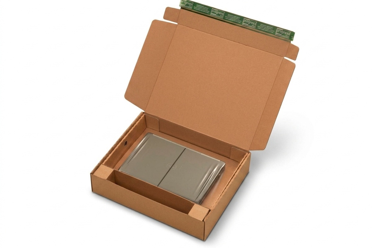 Laptop verzenddoos + fixeertray - 495 x 410 x 110mm (5 st)