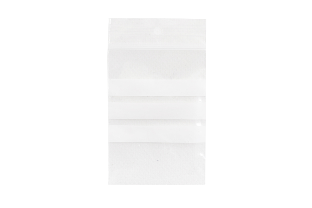 Gripzakken transparant met schrijfvlak - 40 x 60mm x 50my (1.000 st)
