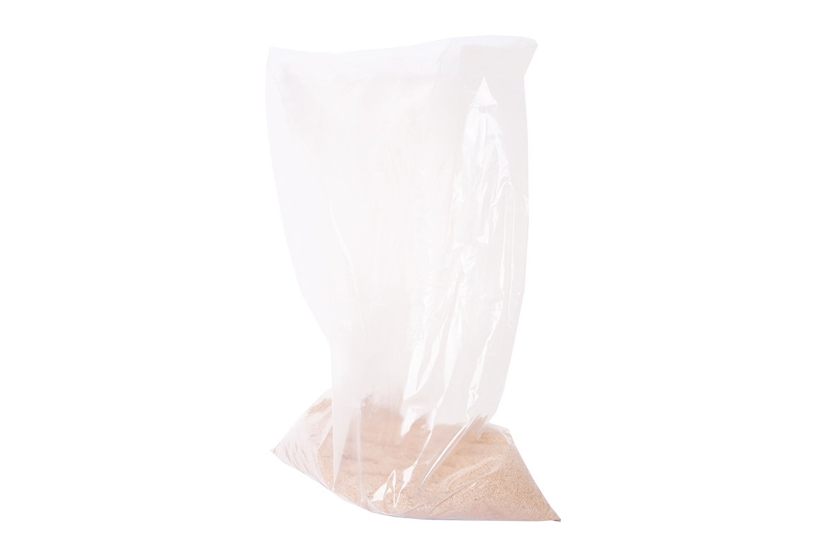 Plastic zakken transparant recycled - 100 x 150cm x 100my (50 st)