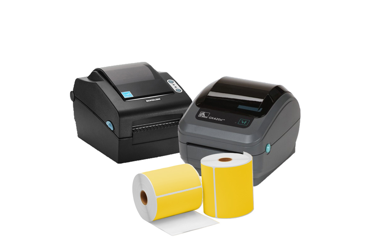 Verzendlabels GEEL PostNL/DPD/GLS - 102 x 150mm (300st)