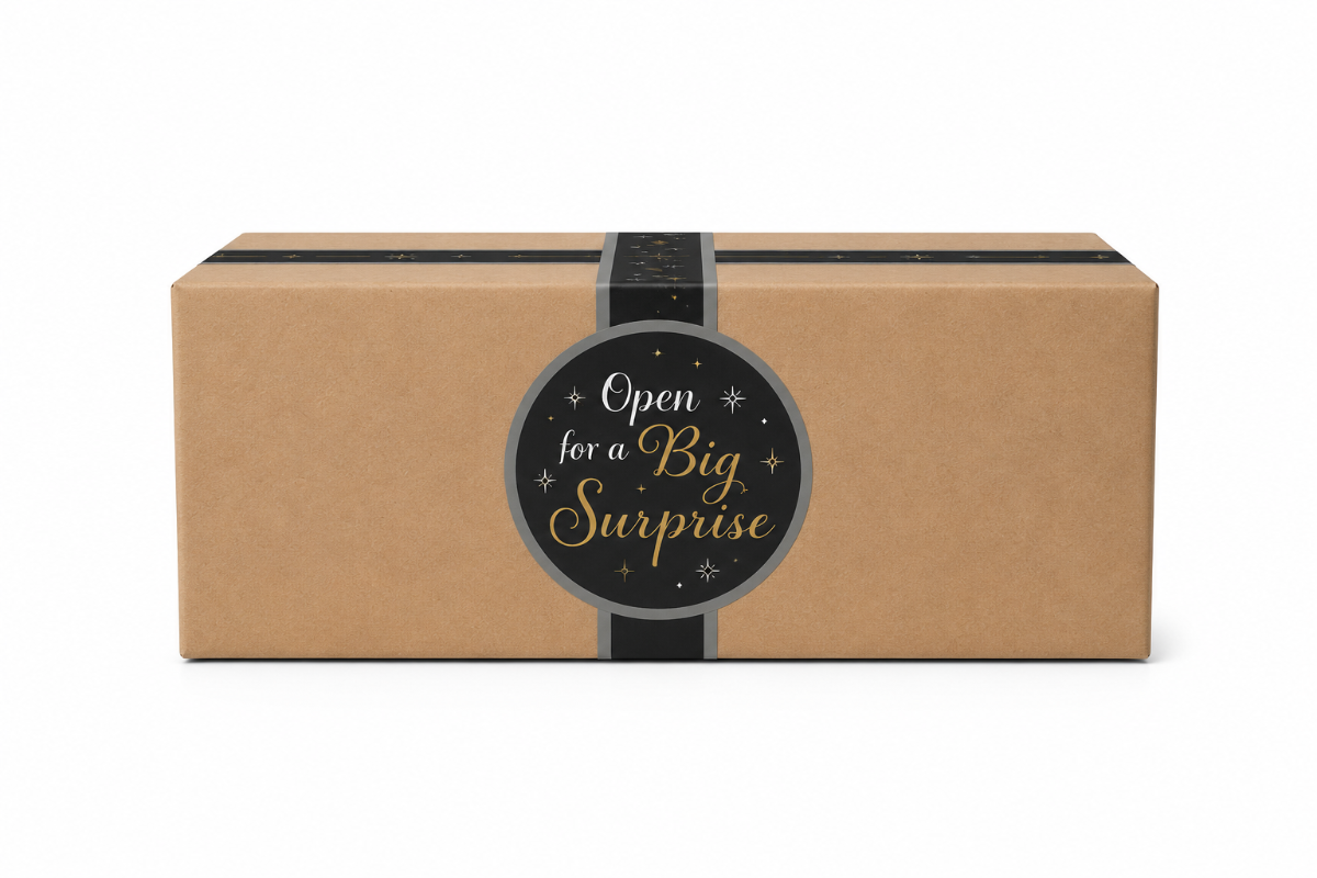 Geschenkdoos "Big Suprise Kraft" - 390 x 290 x 126mm