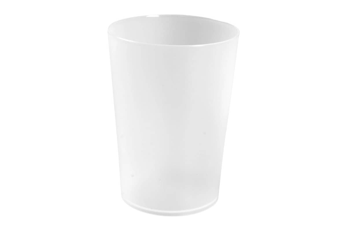 Herbruikbare drinkbekers wit - 200ml (96 st)