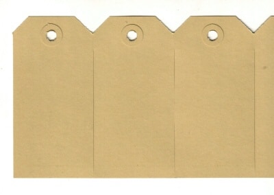 Buldog kartonnen labels - 55 x 110mm (1.000 st)