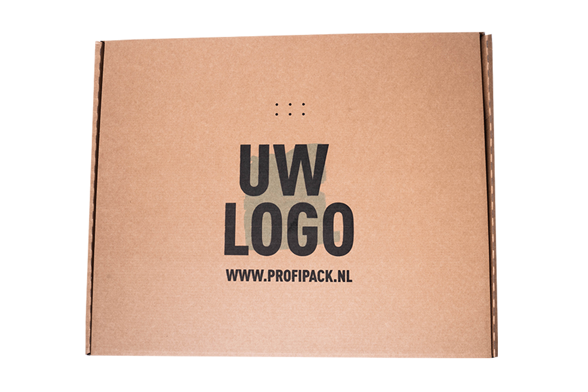 Postdoos 1 zijde bedrukt - 300 x 240 x 100mm 