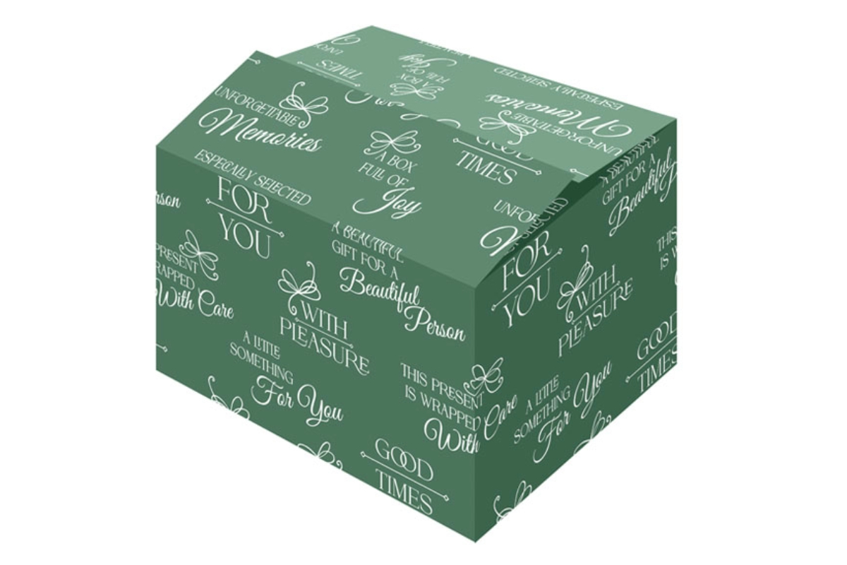 Geschenkdoos ''Good Times Green'' -  390 x 290 x 177mm