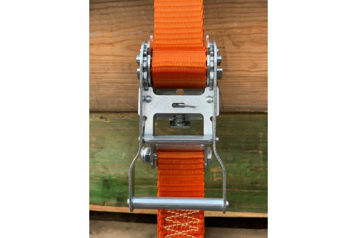 Spanband 2-delig met sleufgatfitting en ratel - 38mm x 4m (2 ton)