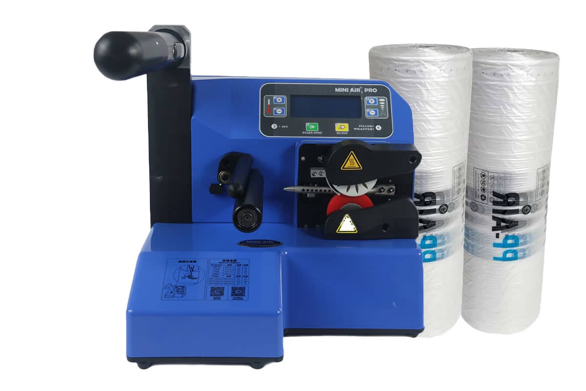 PP air luchtzakjes machine PROFI - met 2 rollen mattenfolie