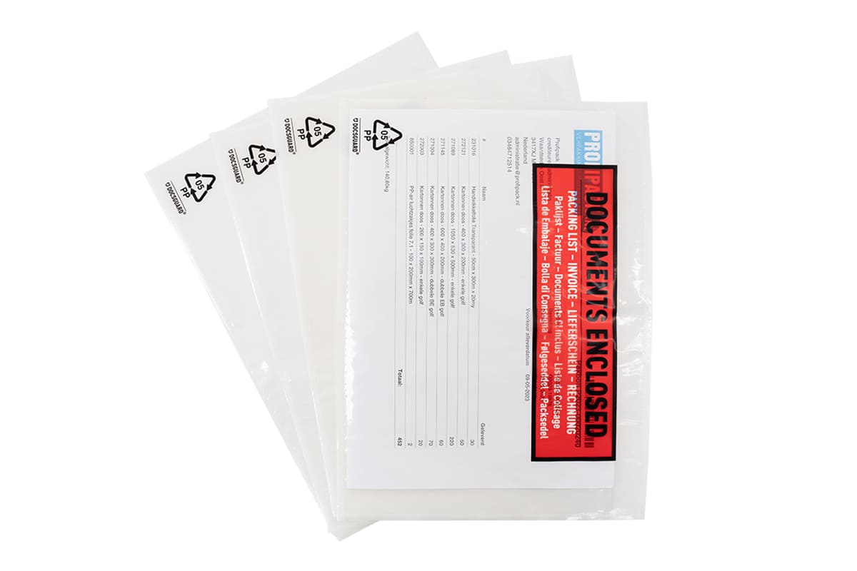 Paklijst enveloppen Documents Enclosed - 225 x 165mm (250 st)