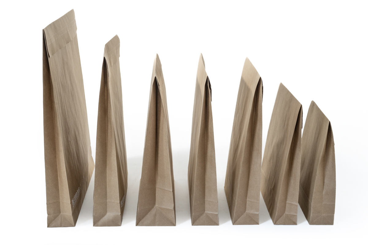 Papieren verzendzakken ''Be good bag'' - 250 x 350mm + 50mm (100st)