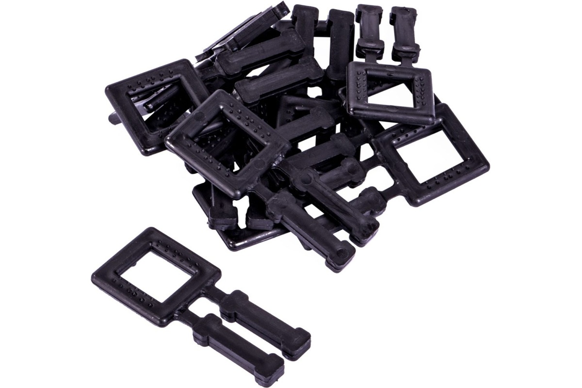 Kunststof gespen zwart - 13mm (250 st)
