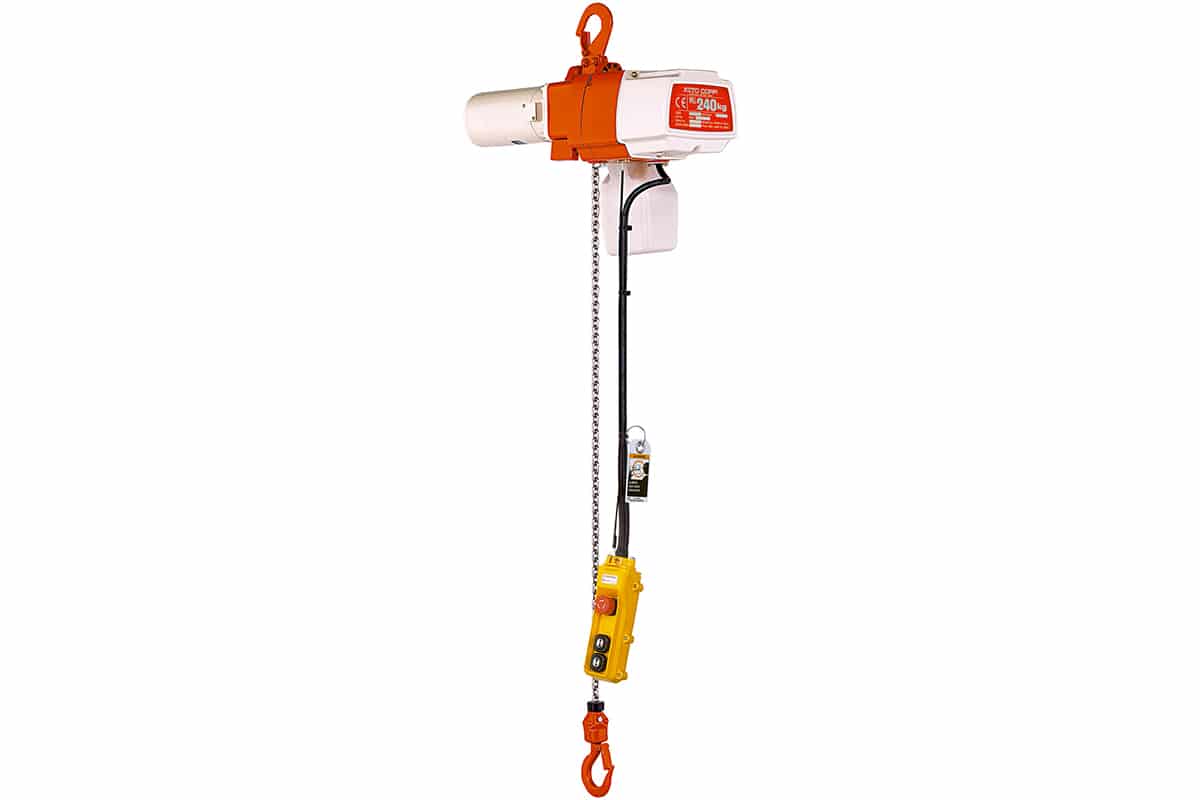 Elektrische takel 230 volt  - Werklast 1 ton (hijshoogte 9m)