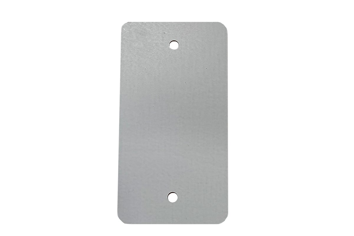 Metalen labels grijs - 55 x 100mm (1.000 st)
