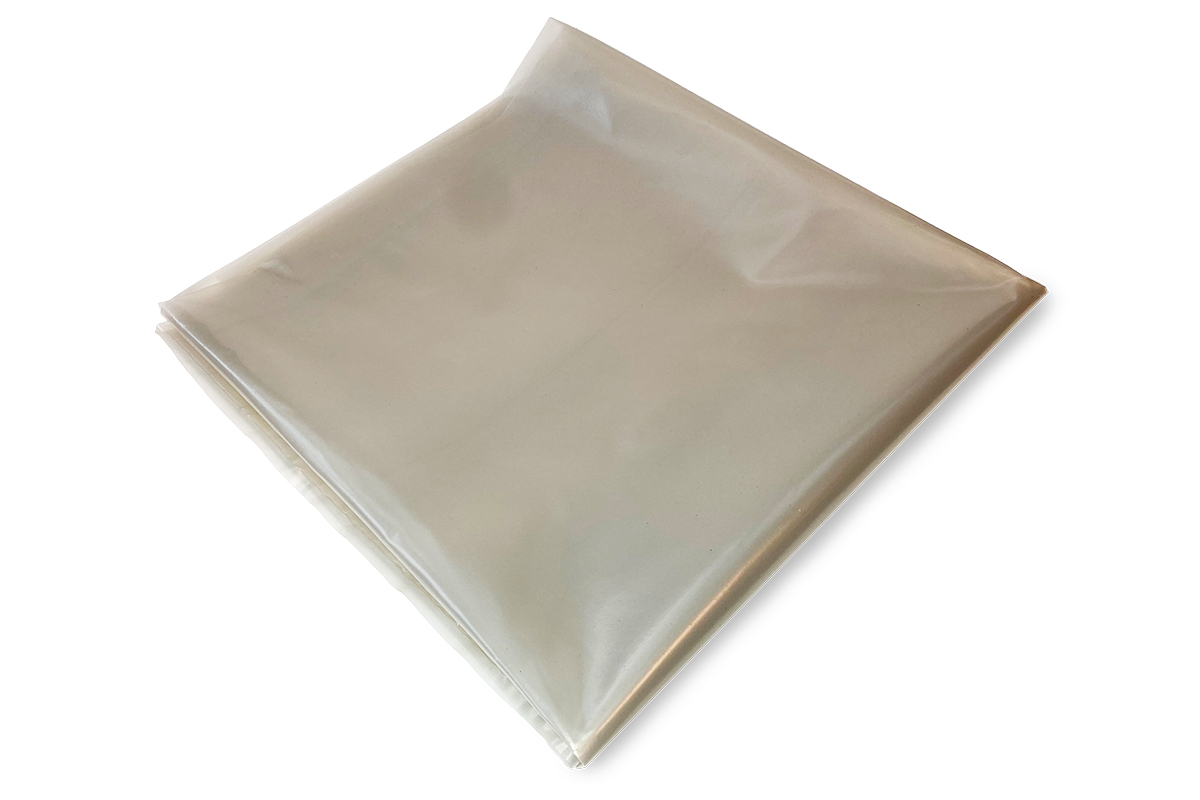 Plastic zakken transparant recycled - 100 x 150cm x 100my (50 st)