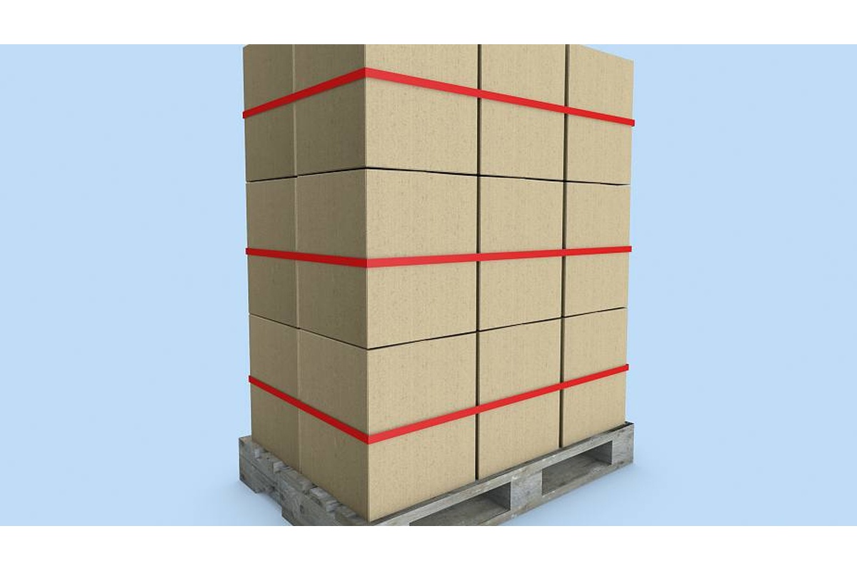 Strapping tape oranje - 25mm x 66m