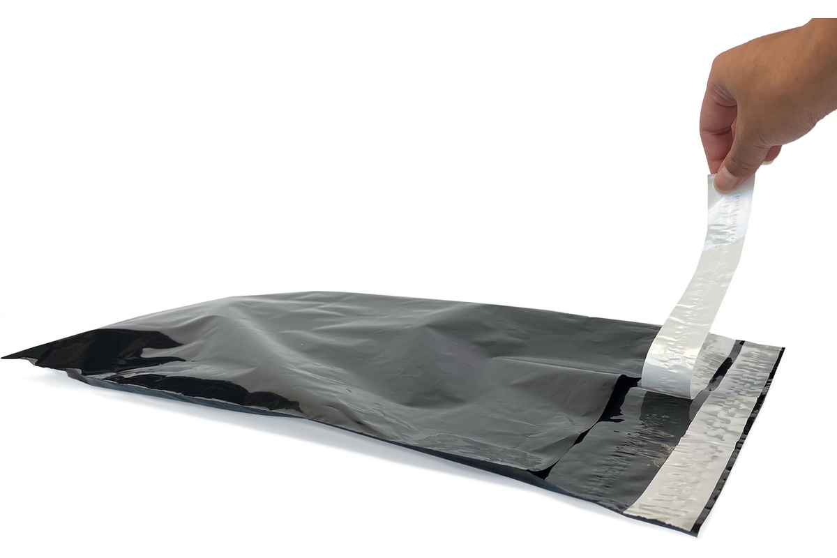 Coex verzendzakken zwart retour - 320 x 420mm (100 st)