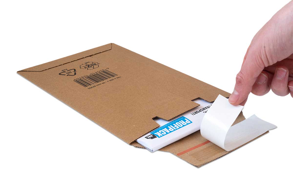 Kartonnen enveloppen Premium - 150 x 250 x 0-50mm (100 st)